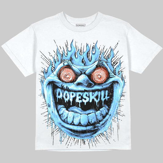 Jordan 5 Black University Blue DopeSkill Oversize Print T-Shirt Hellfire Graphic Streetwear - White