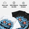 Black University Blue 5s DopeSkill Oversize Print T-Shirt Hellfire Graphic