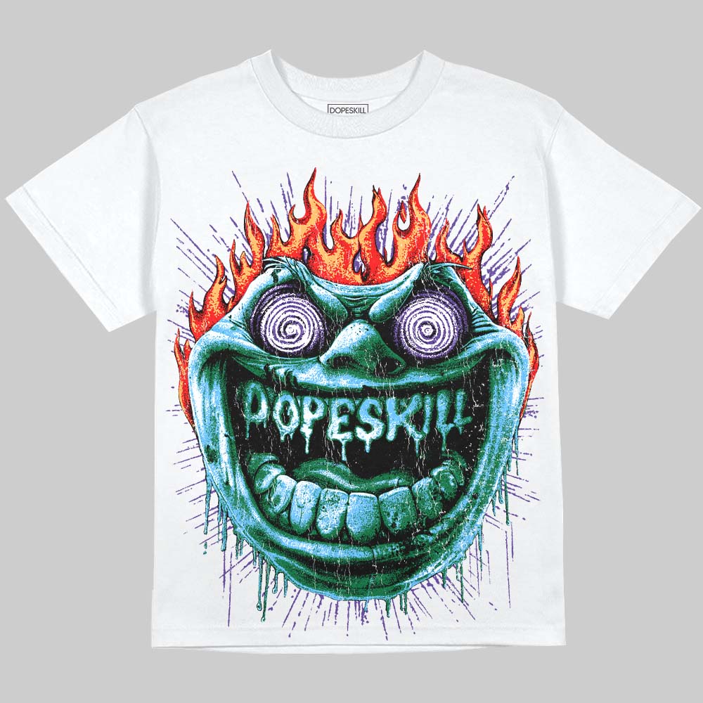Jordan 12 Bucks DopeSkill Oversize Print T-Shirt Hellfire Graphic Streetwear - White 