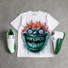 Bucks 12s DopeSkill Oversize Print T-Shirt Hellfire Graphic