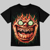 Jordan 5 Halloween DopeSkill Oversize Print T-Shirt Hellfire Graphic Streetwear - Black