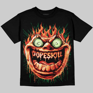 Jordan 5 Halloween DopeSkill Oversize Print T-Shirt Hellfire Graphic Streetwear - Black