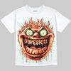 Jordan 5 Halloween DopeSkill Oversize Print T-Shirt Hellfire Graphic Streetwear - White 