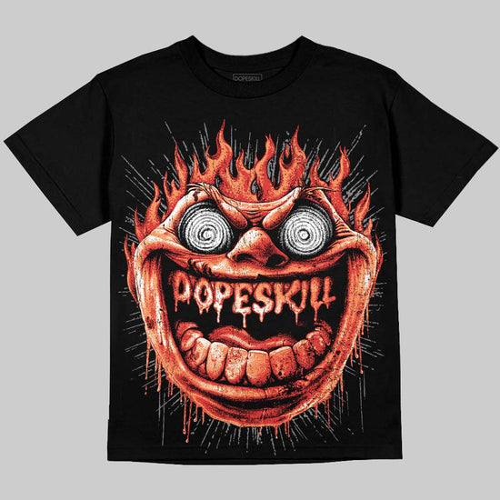 Jordan 4 Toro Bravo DopeSkill Oversize Print T-Shirt Hellfire Graphic Streetwear - Black