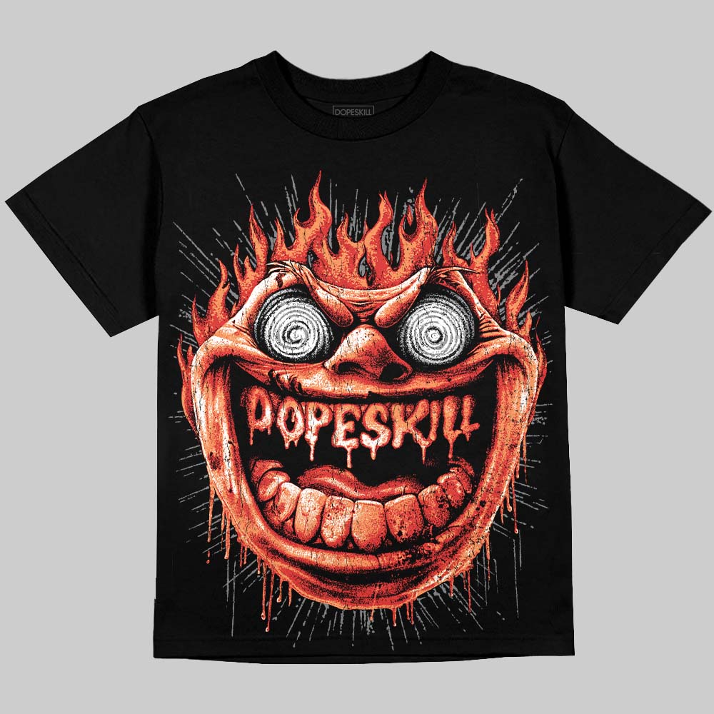 Jordan 4 Toro Bravo DopeSkill Oversize Print T-Shirt Hellfire Graphic Streetwear - Black