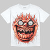 Jordan 4 Toro Bravo DopeSkill Oversize Print T-Shirt Hellfire Graphic Streetwear - White 