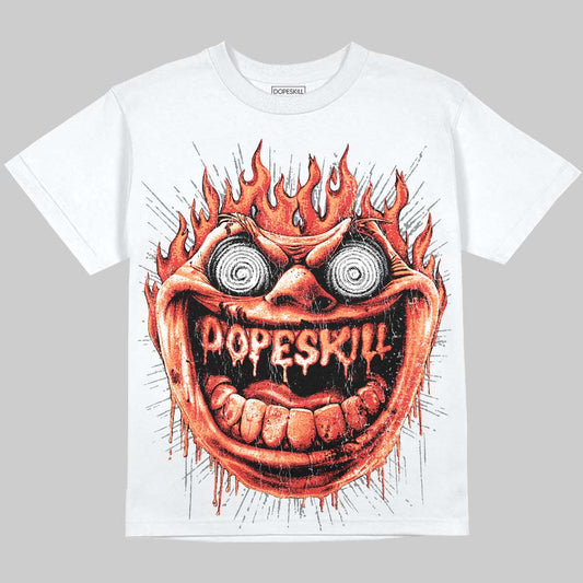 Jordan 4 Toro Bravo DopeSkill Oversize Print T-Shirt Hellfire Graphic Streetwear - White 