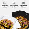 Tour Yellow 4s DopeSkill Oversize Print T-Shirt Hellfire Graphic