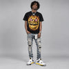 Tour Yellow 4s DopeSkill Oversize Print T-Shirt Hellfire Graphic