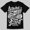 Dunk Panda White Black DopeSkill T-Shirt Legends Never Stay Silent Graphic Streetwear - Black