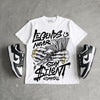 Dunk Panda White Black DopeSkill T-Shirt Legends Never Stay Silent Graphic