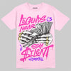 Dunk Triple Pink DopeSkill T-Shirt Legends Never Stay Silent Graphic Streetwear - Light Pink
