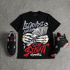 Bred 4s DopeSkill T-Shirt Legends Never Stay Silent Graphic