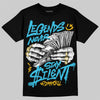 Jordan 11 Gamma Blue DopeSkill T-Shirt Legends Never Stay Silent Graphic Streetwear - Black