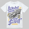 Jordan 4 Lakers DopeSkill T-Shirt Legends Never Stay Silent Graphic Streetwear - WHite