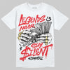 Jordan 9 Space Jam DopeSkill T-Shirt Legends Never Stay Silent Graphic Streetwear - White