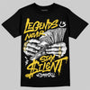 Jordan 4 Thunder DopeSkill T-Shirt Legends Never Stay Silent Graphic Streetwear - Black