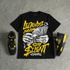 Black Tour Yellow AJ 4 Thunder DopeSkill T-Shirt Legends Never Stay Silent Graphic