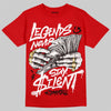 Jordan 4 Toro Bravo DopeSkill T-Shirt Legends Never Stay Silent Graphic Streetwear - Red