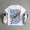 True Blue 3s DopeSkill T-Shirt Legends Never Stay Silent Graphic