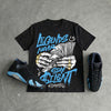 University Blue 14s DopeSkill T-Shirt Legends Never Stay Silent Graphic