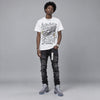 Wolf Grey 5s DopeSkill T-Shirt Legends Never Stay Silent Graphic