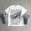 Wolf Grey 5s DopeSkill T-Shirt Legends Never Stay Silent Graphic
