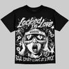 Dunk Panda White Black DopeSkill Oversize Print T-Shirt Locked in Love Graphic Streetwear - Black
