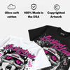 Triple Pink Dunk DopeSkill Oversize Print T-Shirt Locked in Love Graphic