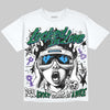 Jordan 12 Bucks DopeSkill Oversize Print T-Shirt Locked in Love Graphic Streetwear - White