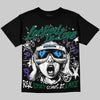 Jordan 12 Bucks DopeSkill Oversize Print T-Shirt Locked in Love Graphic Streetwear - Black