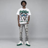 Bucks 12s DopeSkill Oversize Print T-Shirt Locked in Love Graphic