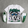 Bucks 12s DopeSkill Oversize Print T-Shirt Locked in Love Graphic