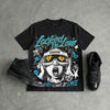 Gamma 11s DopeSkill Oversize Print T-Shirt Locked in Love Graphic