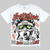 Jordan 5 Halloween DopeSkill Oversize Print T-Shirt Locked in Love Graphic Streetwear - White