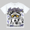 Jordan 4 Lakers DopeSkill Oversize Print T-Shirt Locked in Love Graphic Streetwear - White