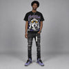 Lakers 4s DopeSkill Oversize Print T-Shirt Locked in Love Graphic