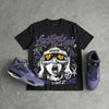 Lakers 4s DopeSkill Oversize Print T-Shirt Locked in Love Graphic