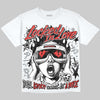 Jordan 4 Toro Bravo DopeSkill Oversize Print T-Shirt Locked in Love Graphic Streetwear - White