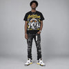 Tour Yellow 4s DopeSkill Oversize Print T-Shirt Locked in Love Graphic