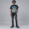 University Blue 14s DopeSkill Oversize Print T-Shirt Locked in Love Graphic