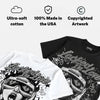 White Metallic 5s DopeSkill Oversize Print T-Shirt Locked in Love Graphic