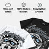 Wolf Grey 5s DopeSkill Oversize Print T-Shirt Locked in Love Graphic