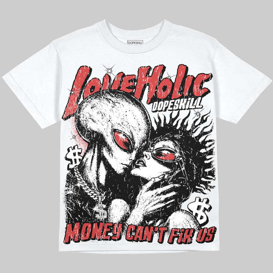 Dunk Panda DopeSkill Oversize Print T-Shirt Love Holic Graphic Streetwear - White