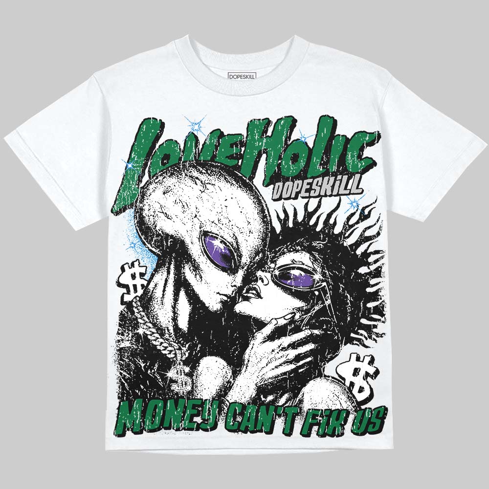 Jordan 12 Bucks DopeSkill Oversize Print T-Shirt Love Holic Graphic Streetwear - White