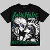 Jordan 12 Bucks DopeSkill Oversize Print T-Shirt Love Holic Graphic Streetwear - Black