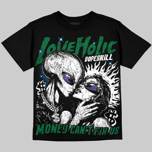 Jordan 12 Bucks DopeSkill Oversize Print T-Shirt Love Holic Graphic Streetwear - Black