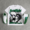 Bucks 12s DopeSkill Oversize Print T-Shirt Love Holic Graphic
