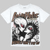 Jordan 12 Fireside DopeSkill Oversize Print T-Shirt Love Holic Graphic Streetwear - White