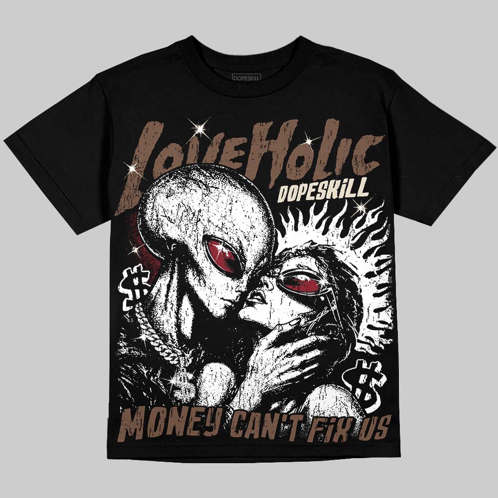 Jordan 12 Fireside DopeSkill Oversize Print T-Shirt Love Holic Graphic Streetwear - black